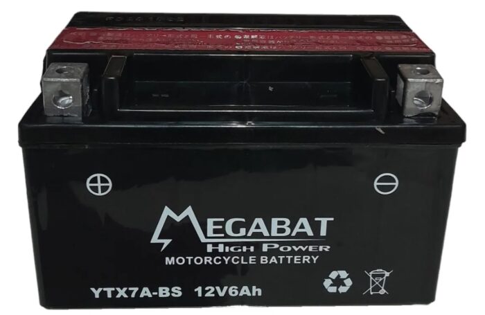 BATERIA MOTO MEGABAT YTX7A-BS 12V 6AH