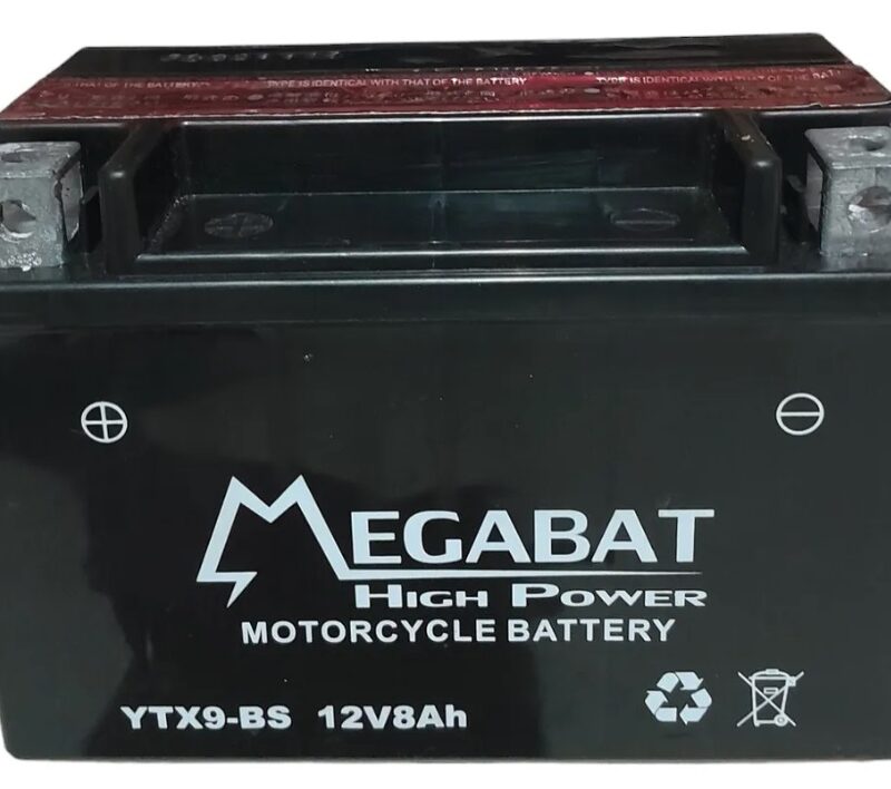 BATERIA MOTO MEGABAT YTX9-BS 12V 8AH
