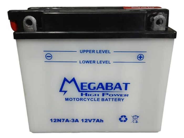 BATERIA MOTO MEGABAT 12N7A-3A 12V 7AH