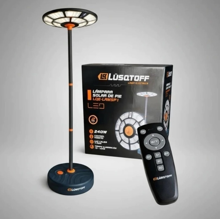 LAMPARA SOLAR DE PIE LUSQTOFF